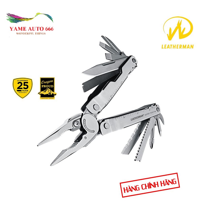[ NHẬP KHẨU] Kìm Đa Năng Leatherman Super Tool 300 19Tools