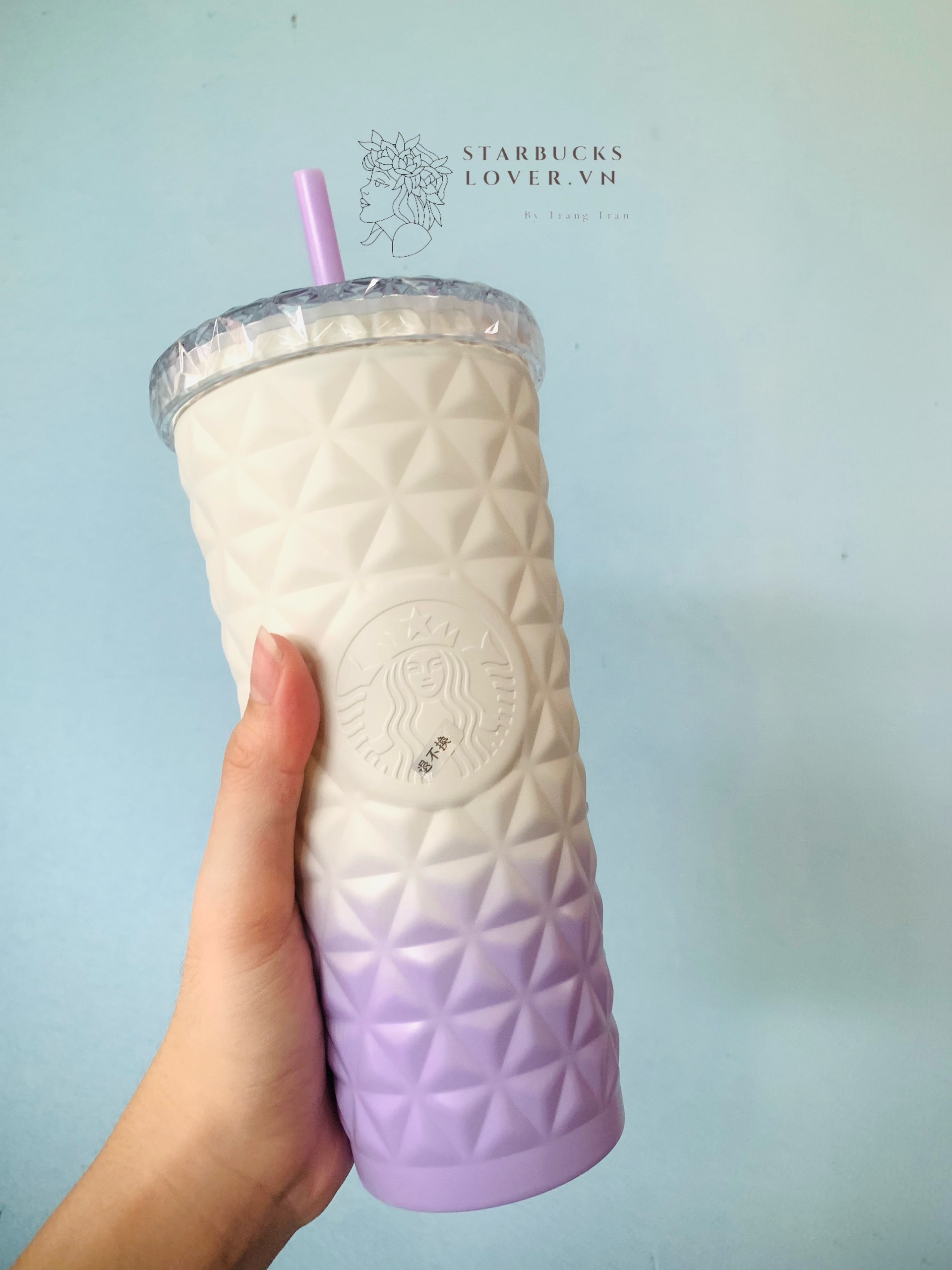 |chính hãng| ly starbucks giữ nhiệt dion purple gradient 591ml