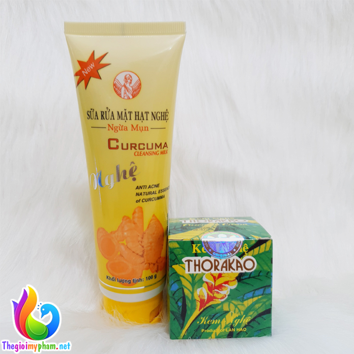 Combo Sữa Rửa Mặt Nghệ Thorakao 100g + Kem Nghệ Thorakao 7g