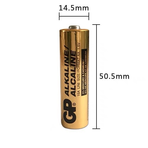 Vỉ 2 Pin GP Alkaline LR6 AA 1.5V (Pin chuyên dùng cho Chuột không dây Logitech) (PLR6)