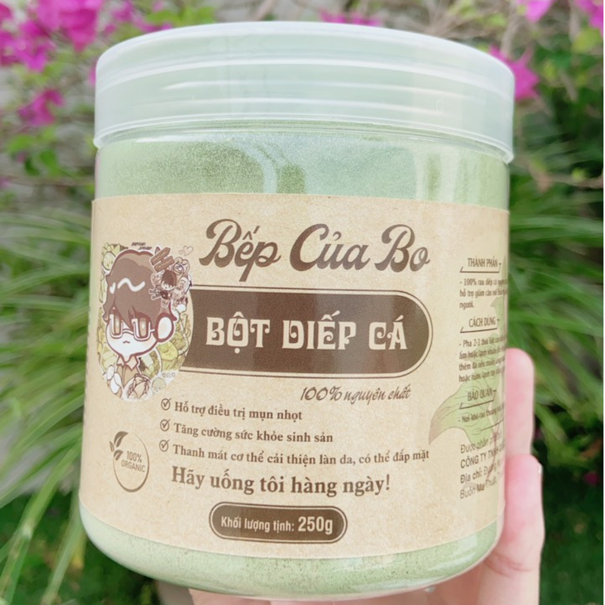 Bột Diếp Cá Nguyên Chất -  250g