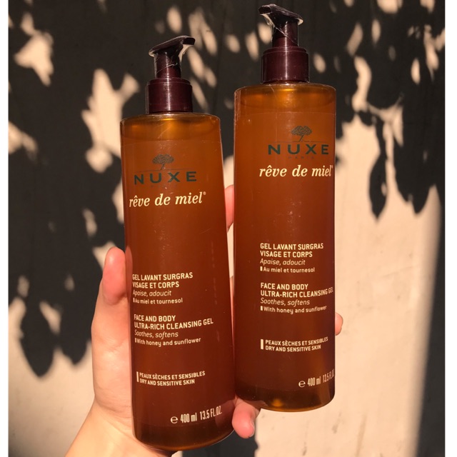 Sữa rửa mặt Nuxe Mật ong hàng Pháp 200ml