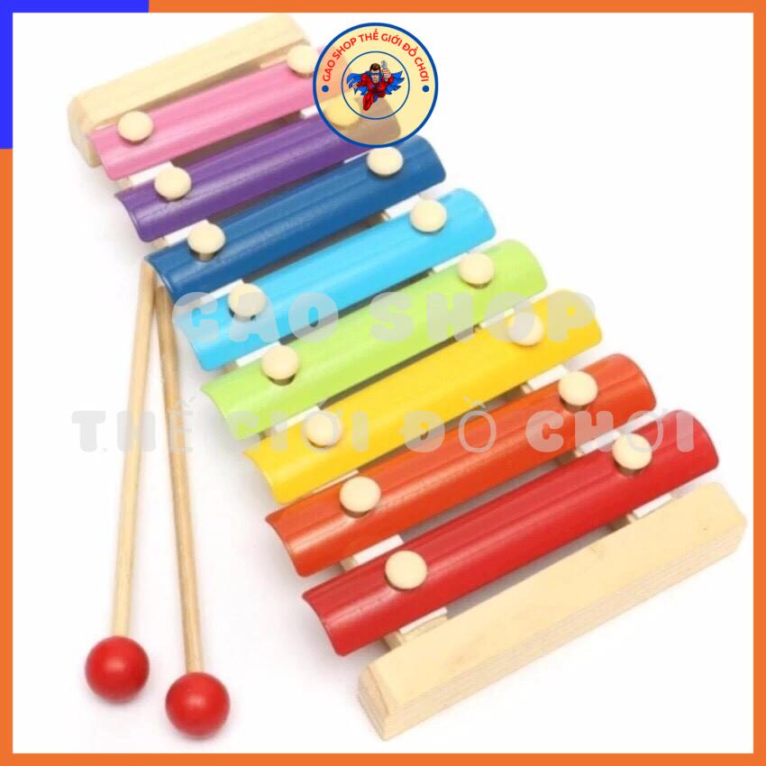 Đồ chơi giáo dục đàn gỗ 8 quãng màu sắc cho bé phát triển tài năng, năng khiếu âm nhạc - Gao Shop