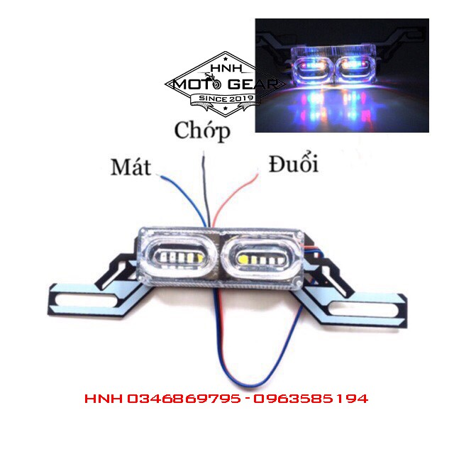 Đèn Led Police Gắn Biển Số Xe Máy