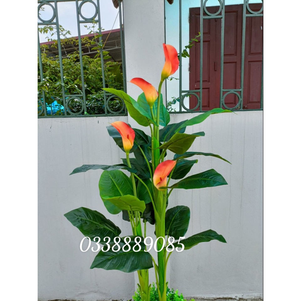 Cây giả- Cây hoa Rum (ZUM) 1,6m siêu đẹp