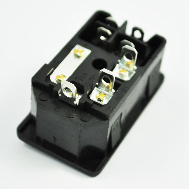 Inlet Male Power Socket with Fuse Switch 10A 250V 3 Pin IEC320 C14 ...