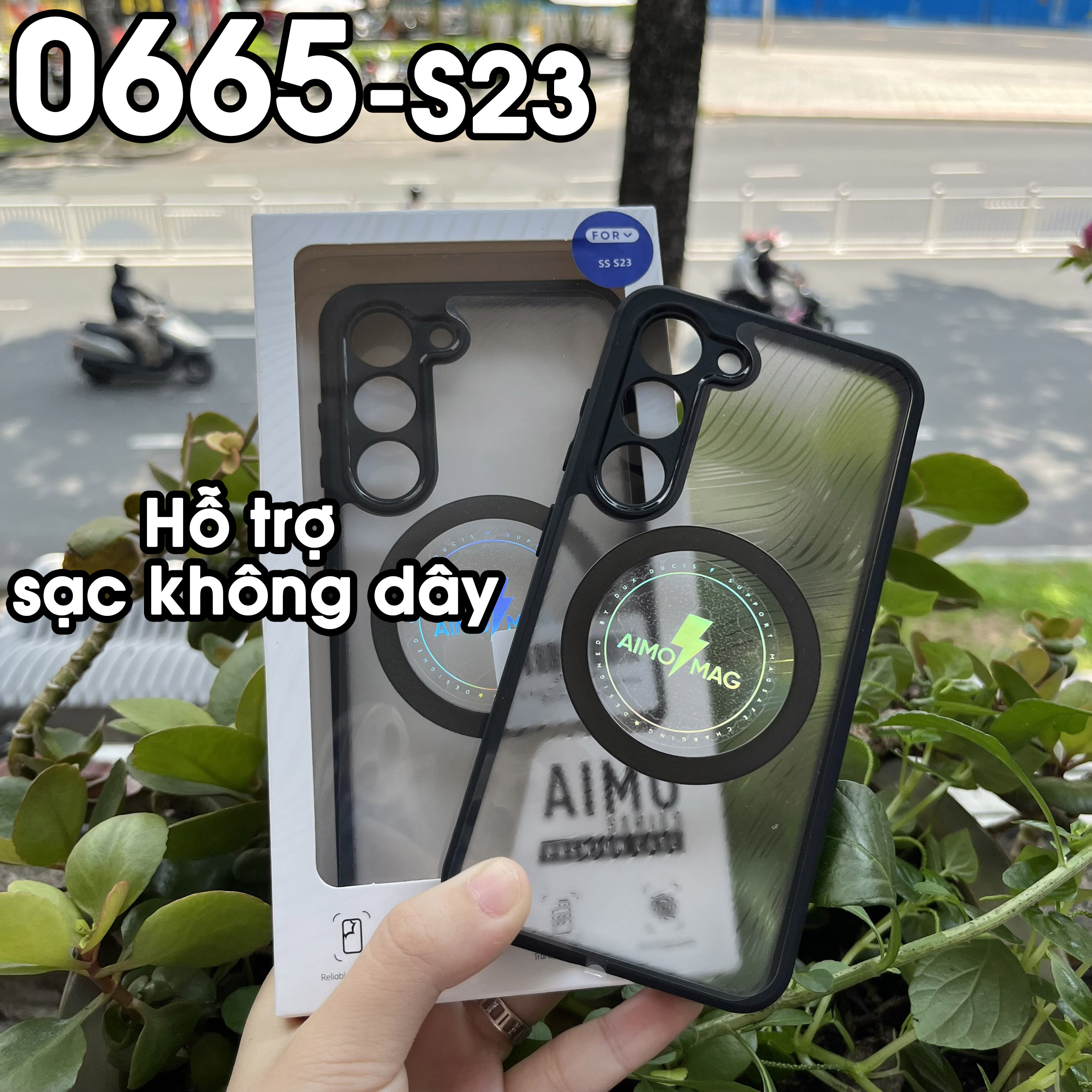 Ốp lưng dux ducis samsung s23 - hỗ trợ sạc không dây