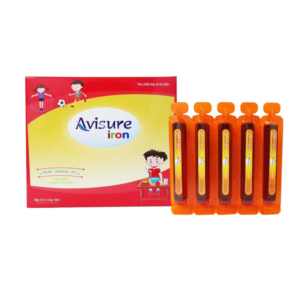 AVISURE IRON – Cung cấp sắt, acid folic, giảm nguy cơ thiếu máu ở trẻ em, phụ nữ có thai, phụ nữ rong kinh