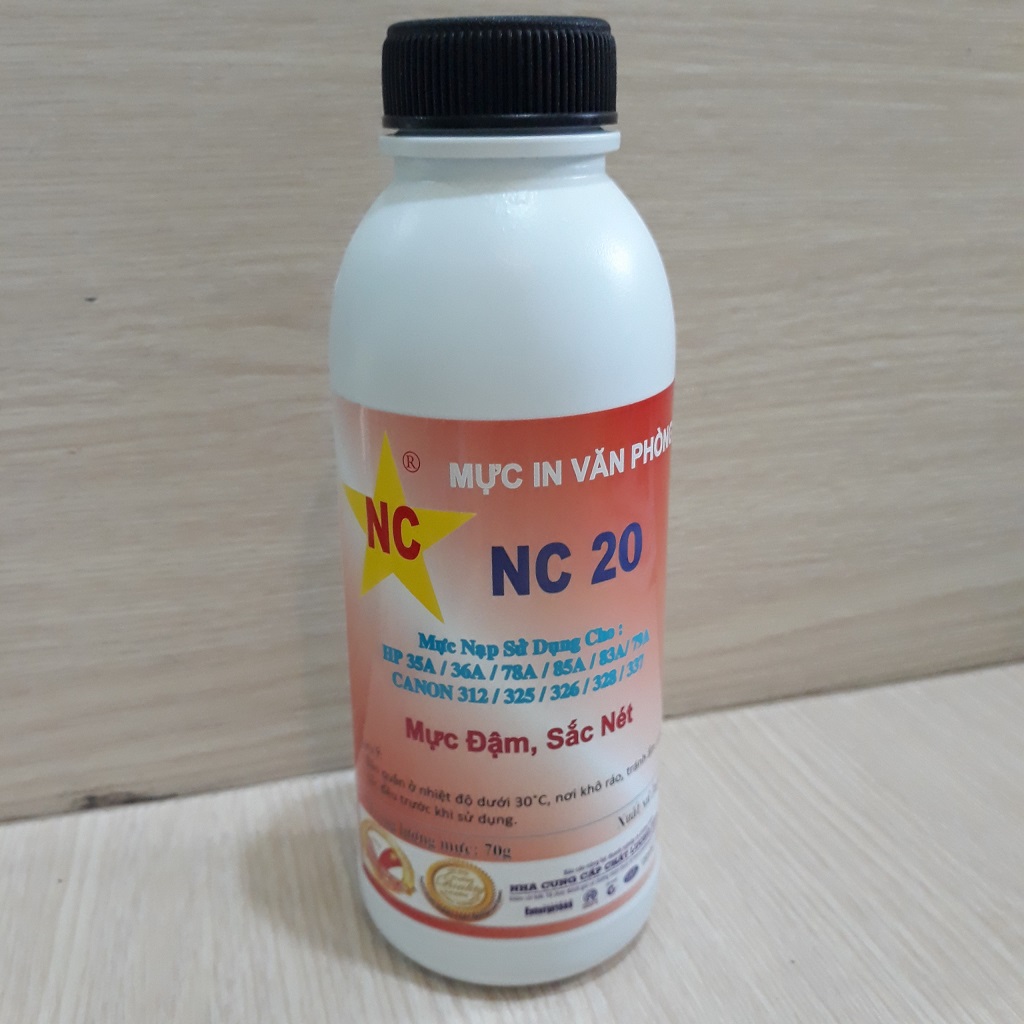 Bình mực nạp máy in Canon LBP 6030w, 6000, MF3010, 6018, 6020, 6030 in đậm, đẹp, 80gr. Lọ, hủ, chai mực bơm, đổ hộp mực 325