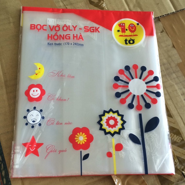 Bọc vở ôly - sgk hồng hà