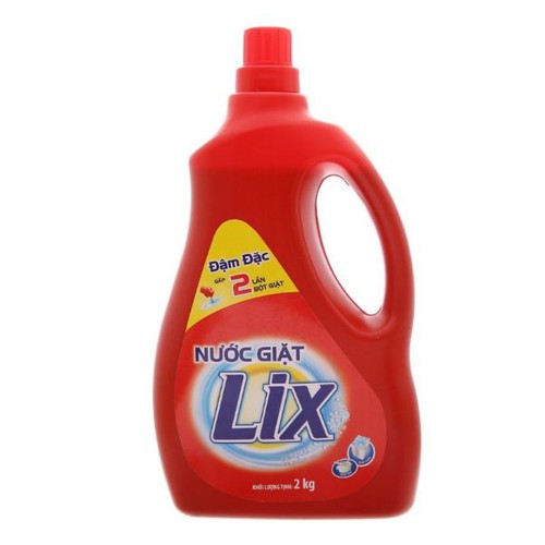 Nước Giặt Lix Đậm Đặc (Đỏ) Chai 2KG