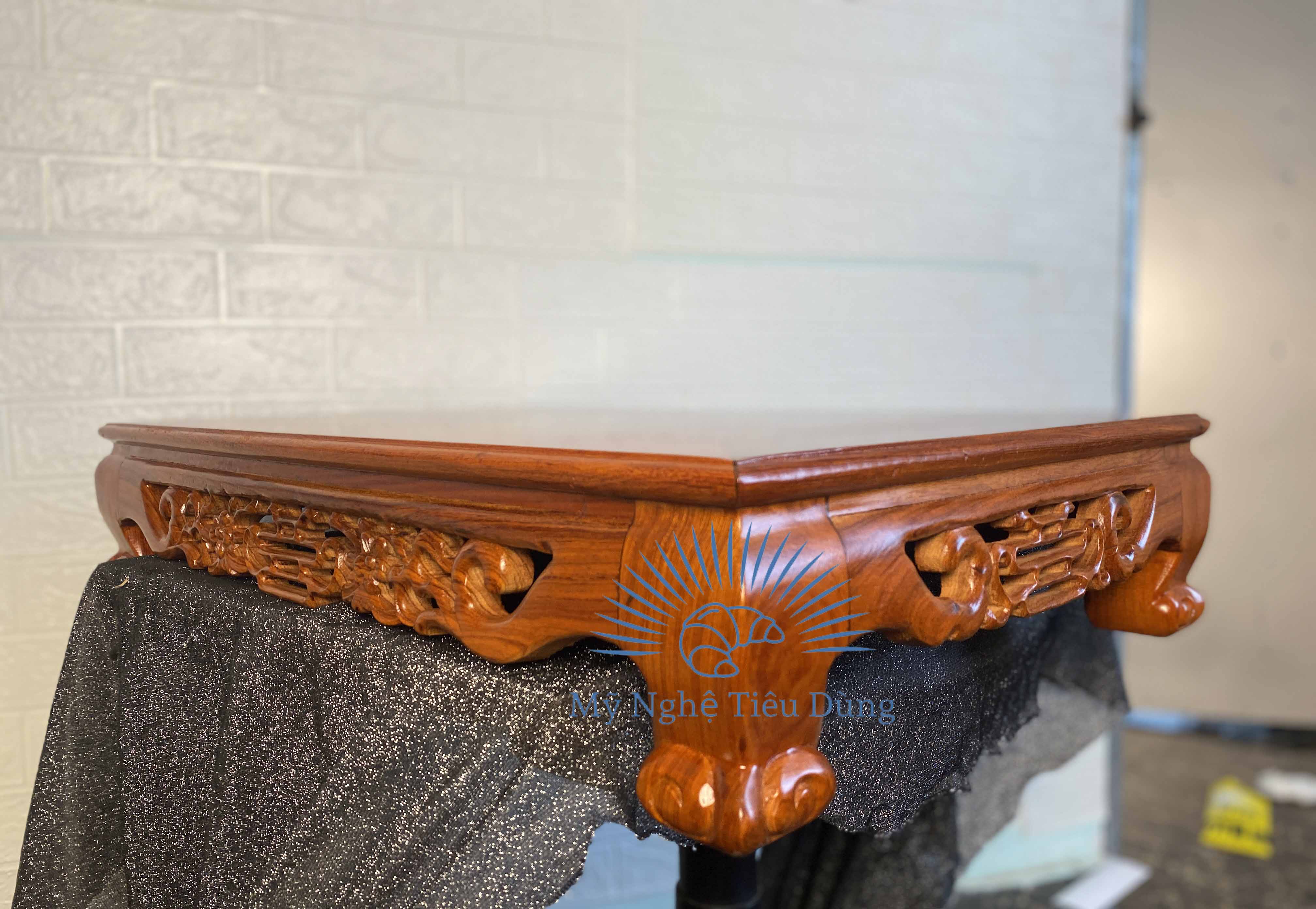 Bàn osin lọng bục chiện gỗ hương
