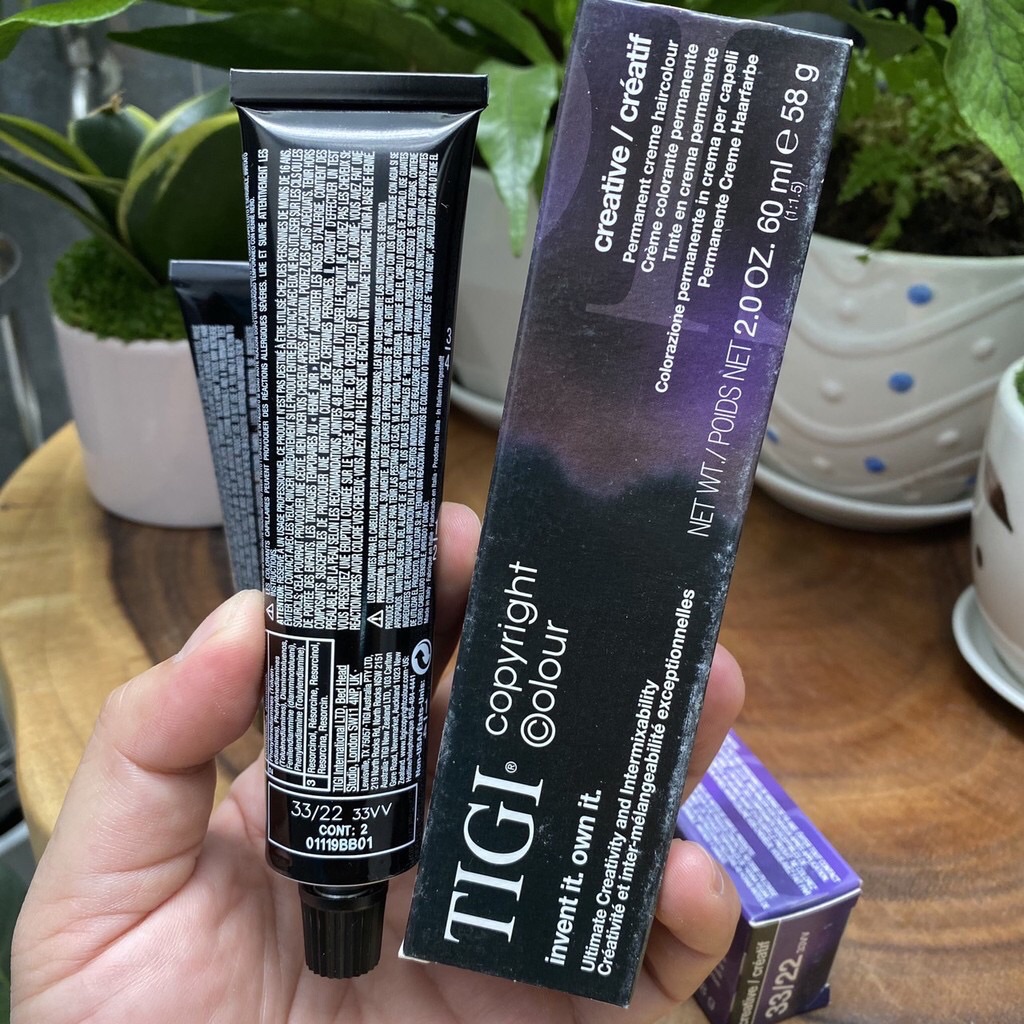 Màu nhuộm tigi copyright colour 60ml và oxy trợ nhuộm 100ml2