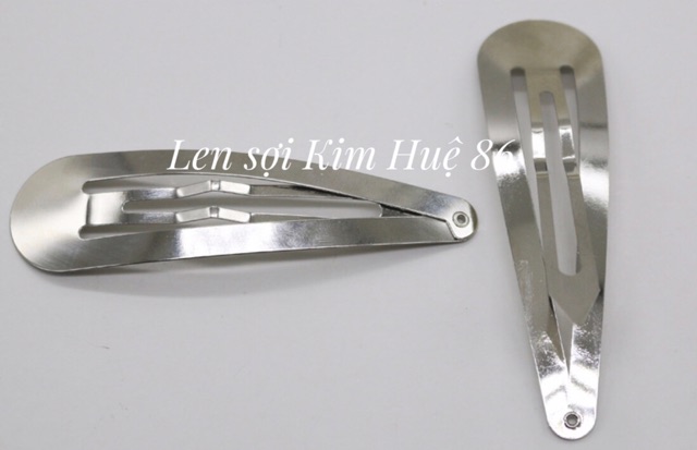 Phôi kẹp tóc hình giọt nước (gói 5 cái)
