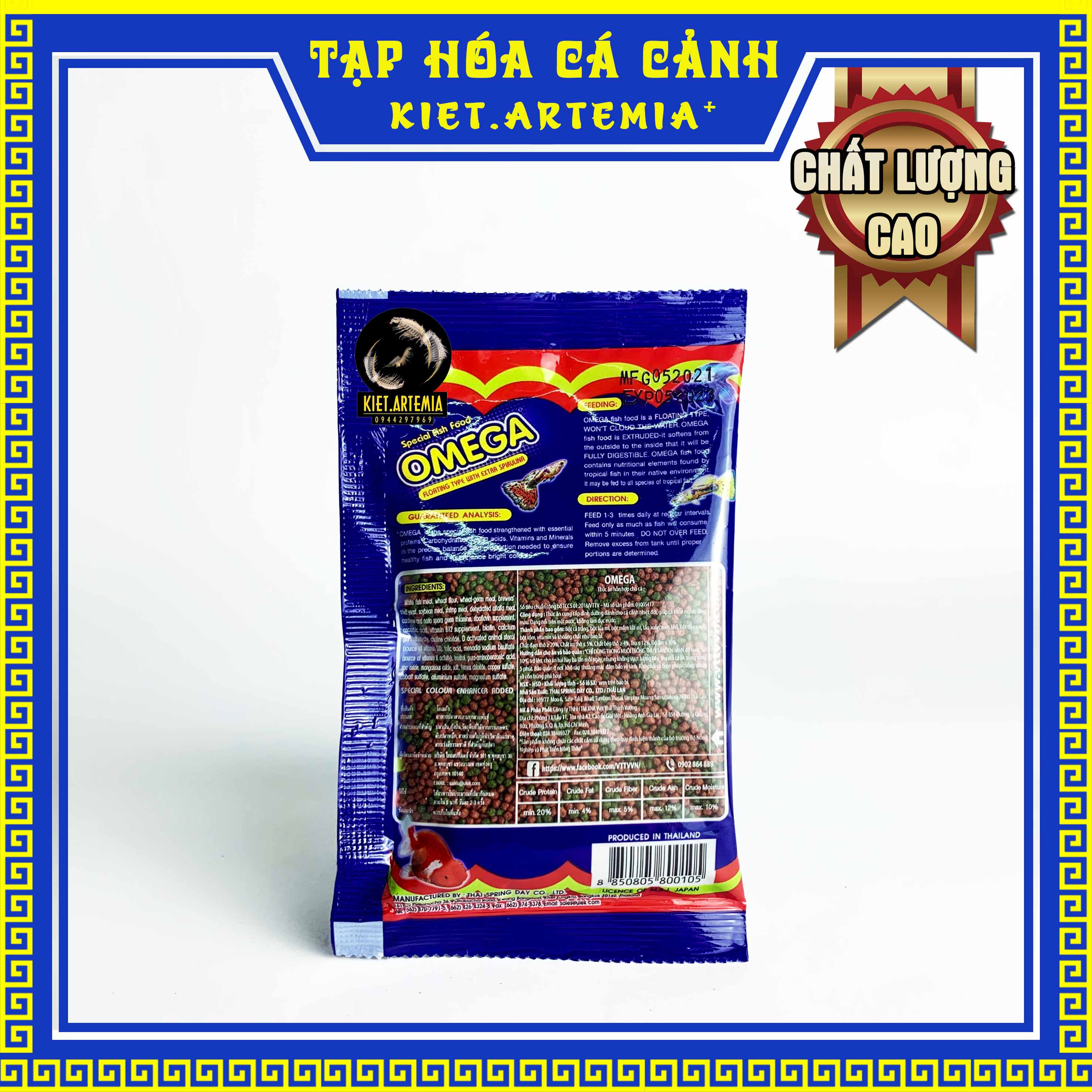 Thức ăn cho cá cảnh, cám Omega dành cho chép, Koi,...