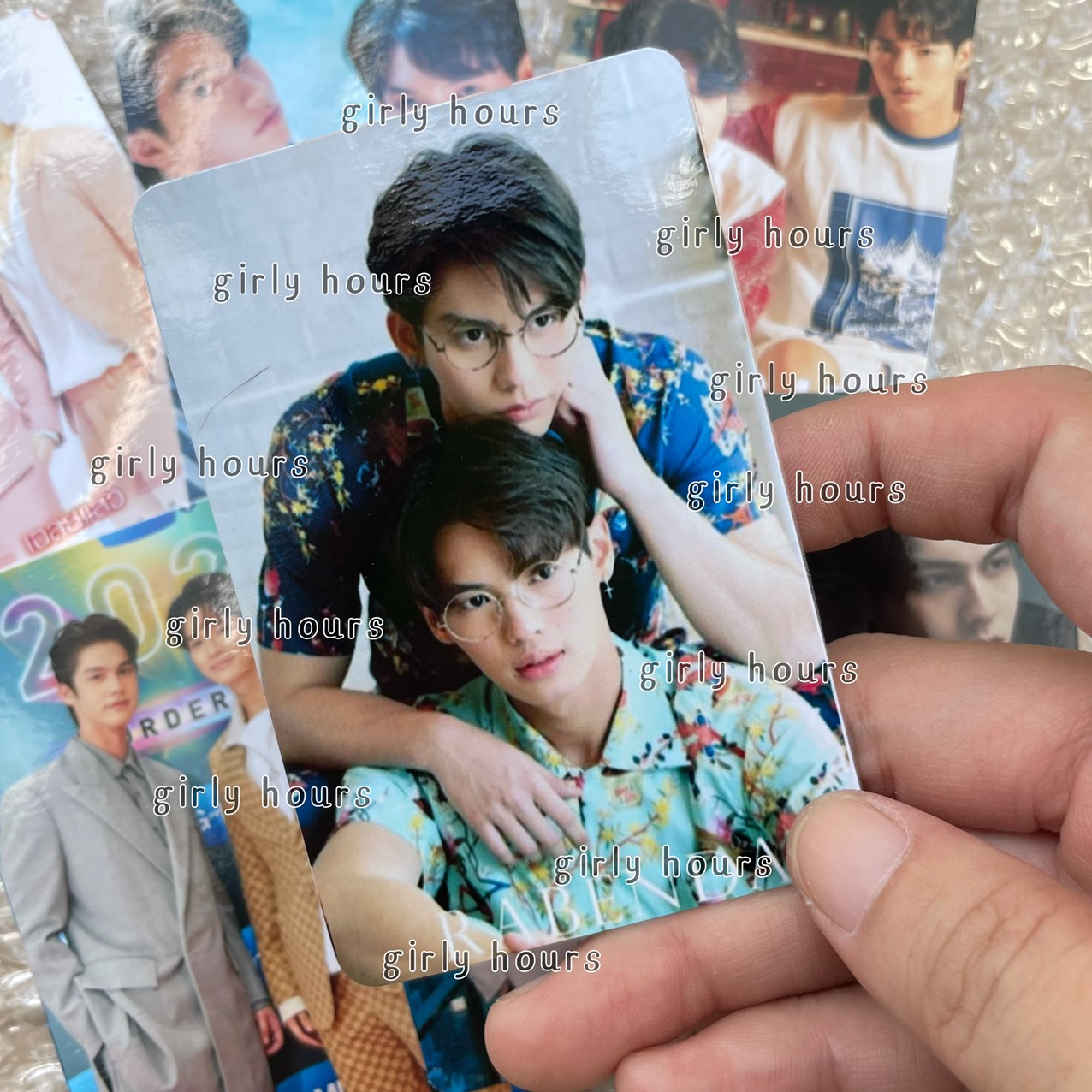 UnoffCombo 8 tấm bo góc CP BOYLOVE BRIGHTWIN idol Thái