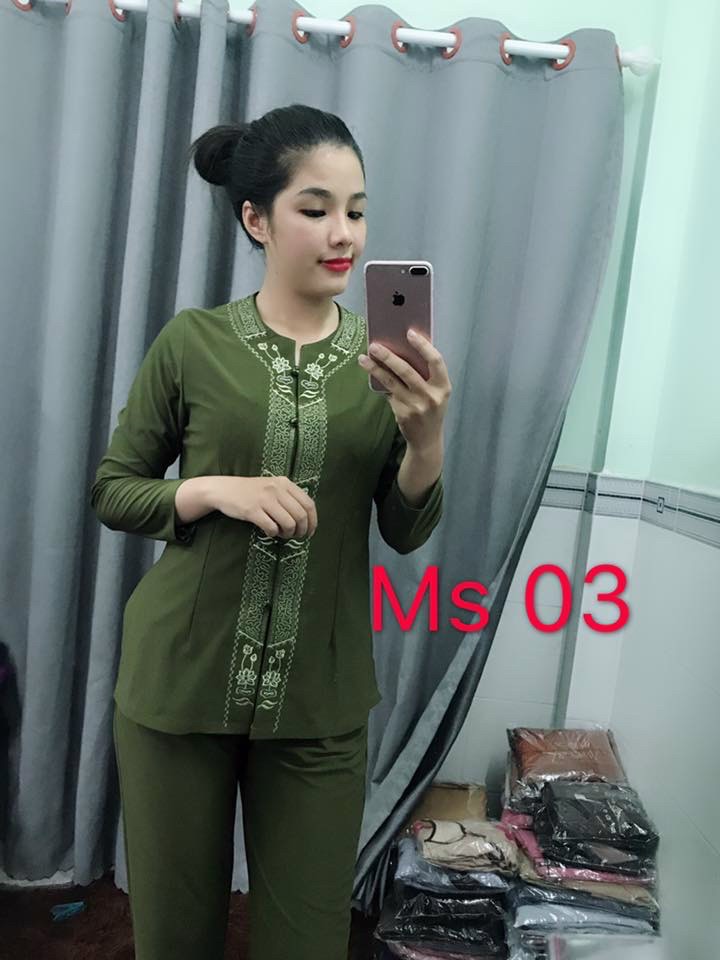 đồ lam đi chùa cao cấp đồ thời trang vải thun co giãn