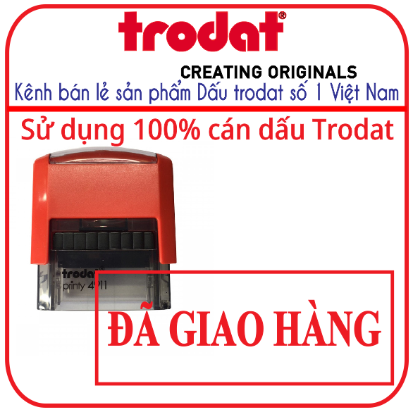 Con dấu ĐÃ GIAO HÀNG Trodat 4911 (Loại tốt)