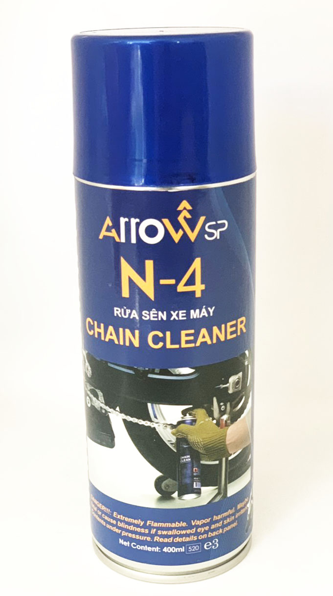 [HCM]Chai rửa sên xe máy Arrow N-4 Chain Cleaner 400ml