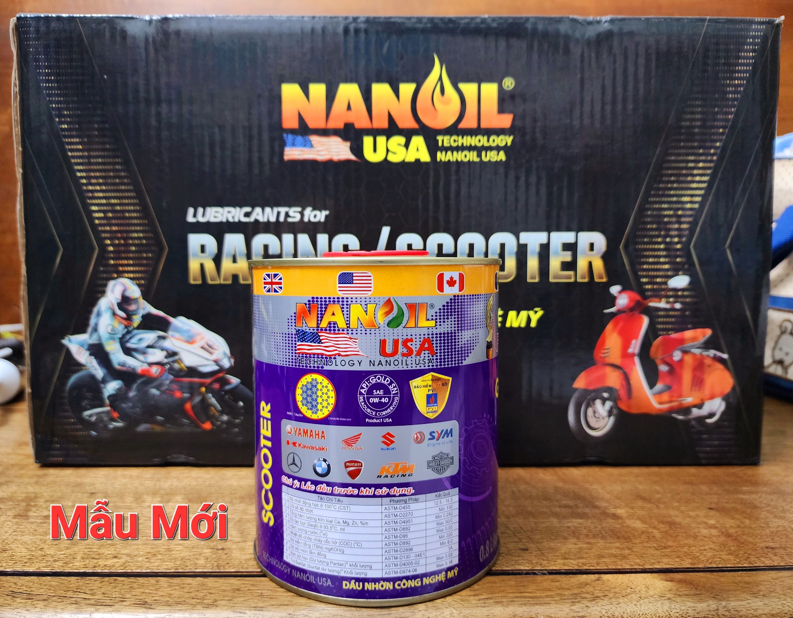 Nhớt số Nanoil USA Scooter GOLD SN