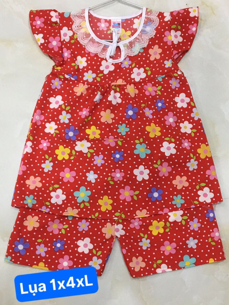 Bộ lụa lớn bé gái