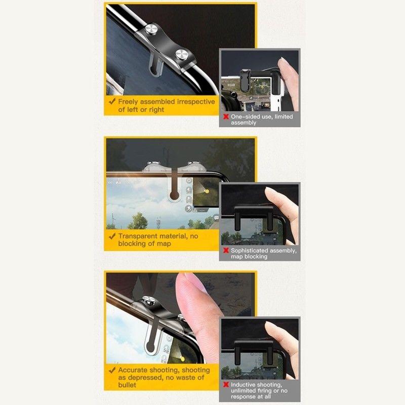 Bộ 2 Nút Bấm Chơi Game PUBG thương hiệu Baseus G9