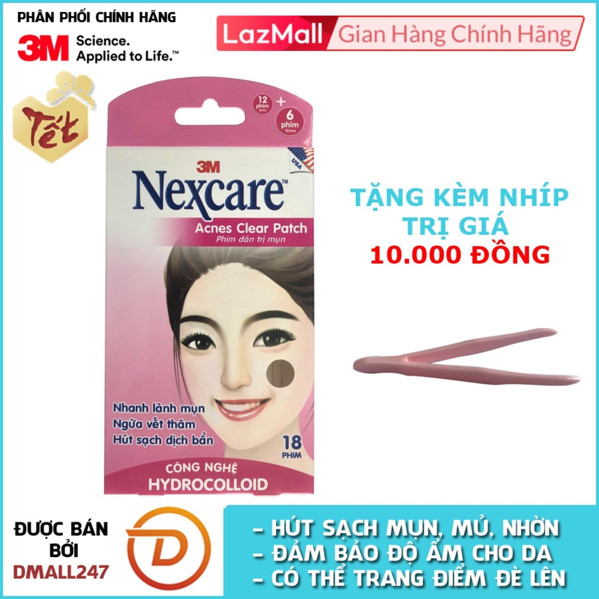 Hộp 18 Miếng Phim Dán Trị Mụn, Ngăn Sẹo Thâm Nexcare 3M TM-18M Với Giá Sốc Hộp 18 Miếng Phim Dán Trị Mụn, Ngăn Sẹo Thâm Nexcare 3M TM-18M Với Giá Sốc