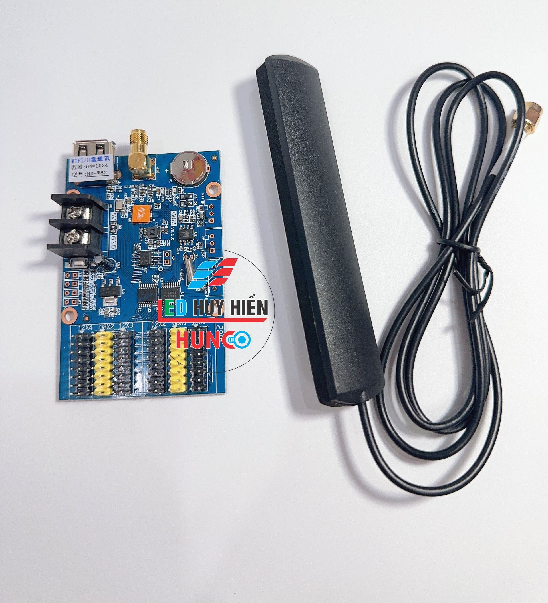 Card HD W62 (WIFI & USB) Module led 1 màu, 3 màu