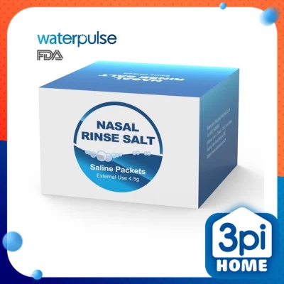 Muối rửa mũi Waterpulse Nasal Rinse Salt hộp 30 gói 2.7g tiện dụng cho bé và người lớn