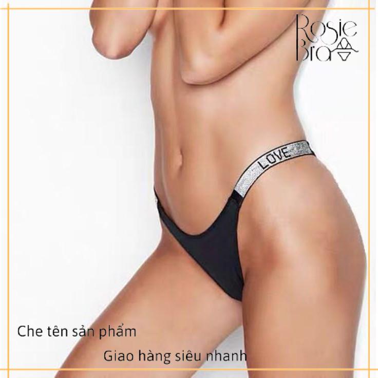 Quần lót lụa đính đá sexy love P313