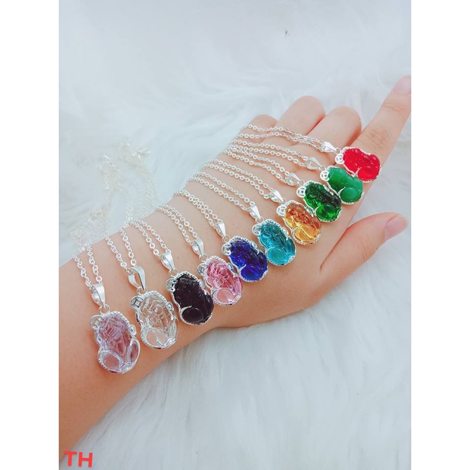 Dây chuyền tỳ hưu cầu may mắn phát tài cho nữ bạc ta