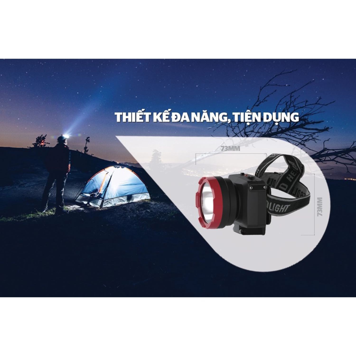 Đèn pin đội đầu SUNHOUSE – cỡ trυng SHE-5032