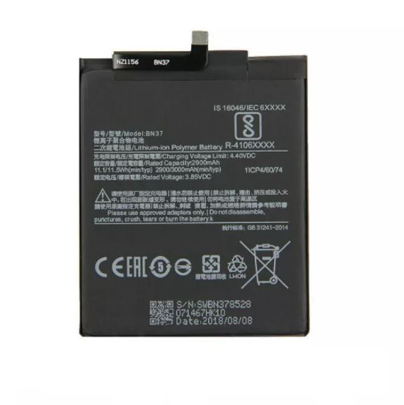 PIN XIAOMI BN37 / REDMI 6A / REDMI 6 / 3000MAH ( LOẠI 1 BẢO HÀNH 6 THÁNG )