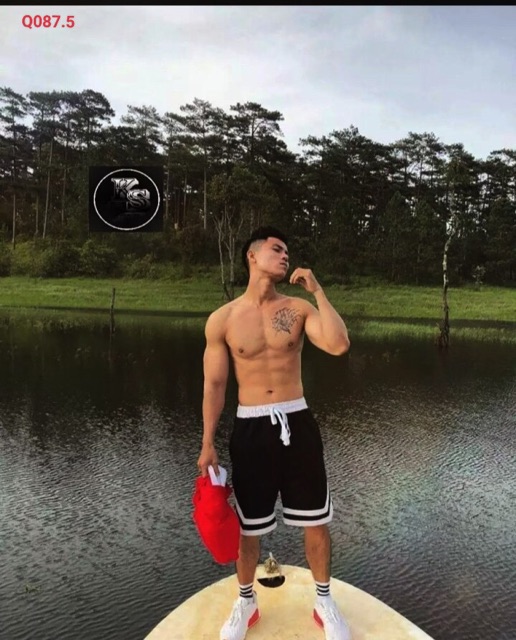 [HCM]Quần short 2V unisex line sọc đủ size về hàng