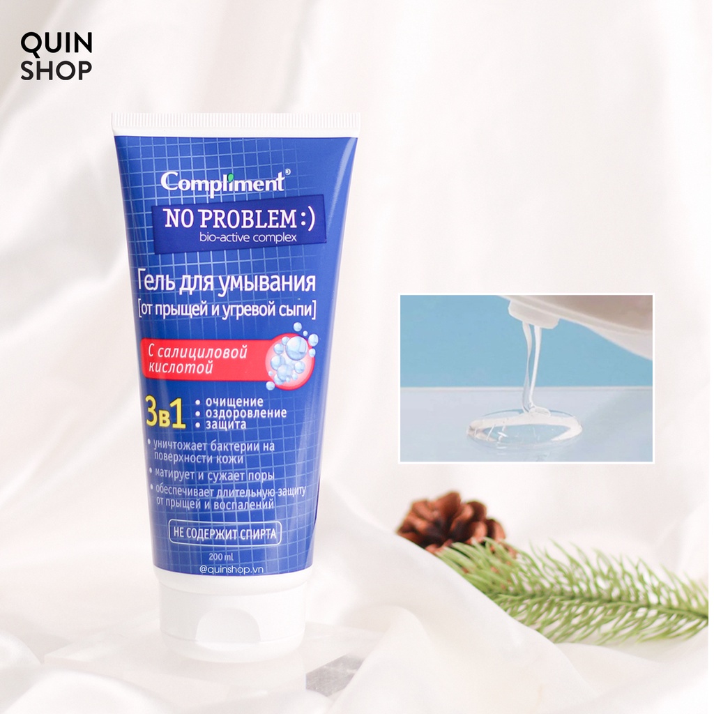 Sữa Rửa Mặt Giảm Mụn Compliment No Problem Bio-Active Complex Cleanser