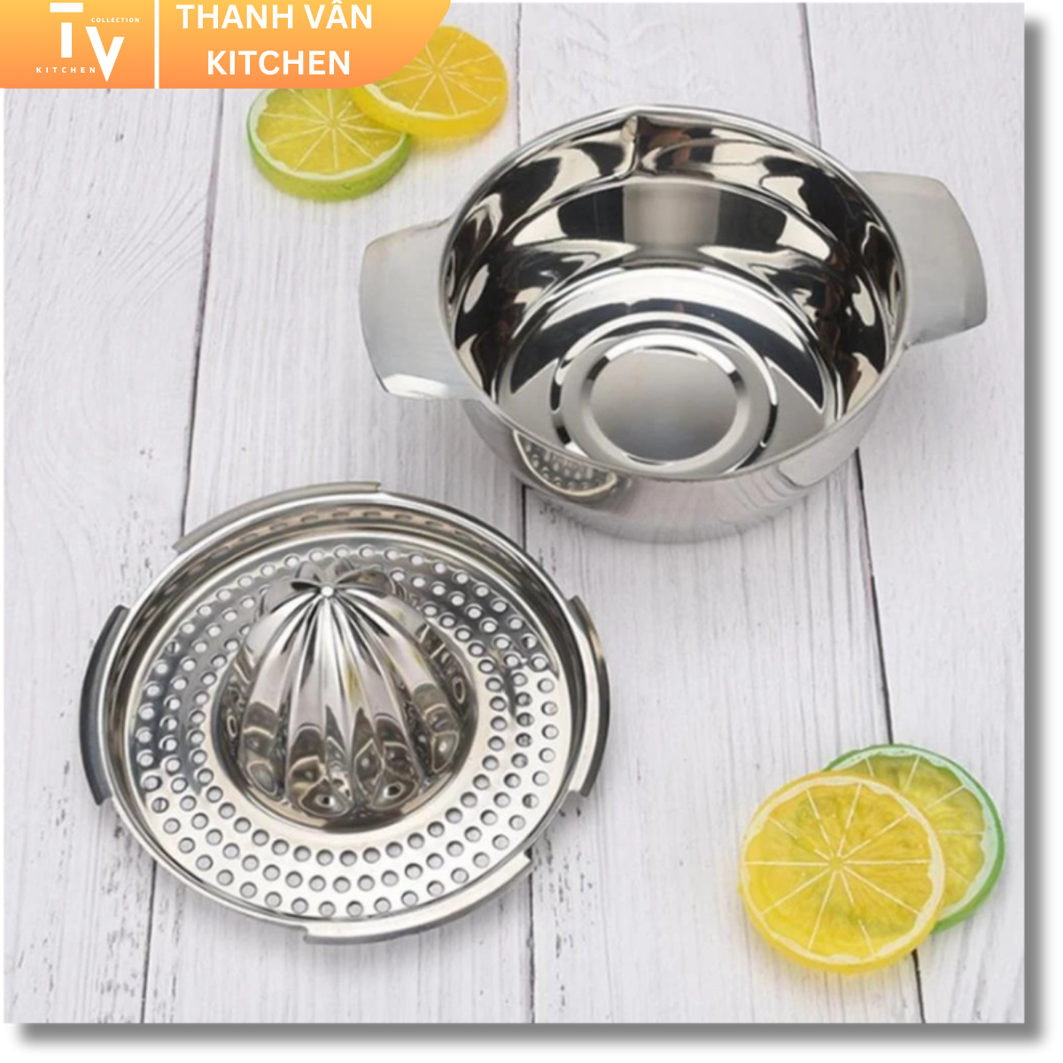 Premium stainless steel citrus juicer