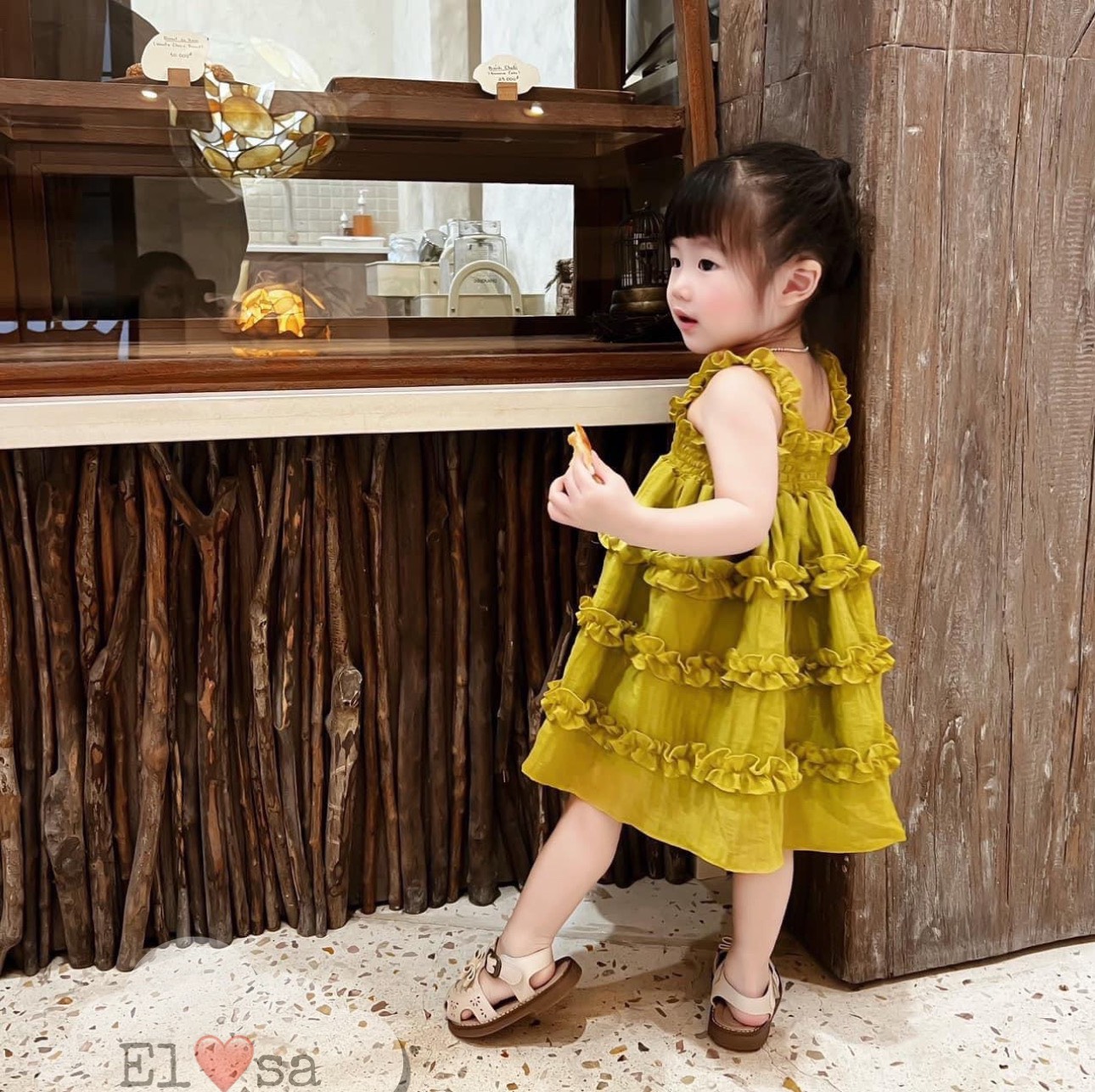 Đâm bé gái - đầm maxi 2 dây maxi nhúm tầng siêu xinh cho bé gái 1 - 8 tuổi
