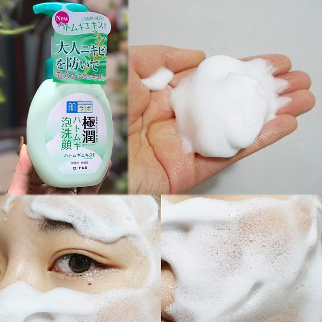 Sữa rửa mặt HADA LABO tạo bọt (Hadalabo Rohto) Nhật Bản