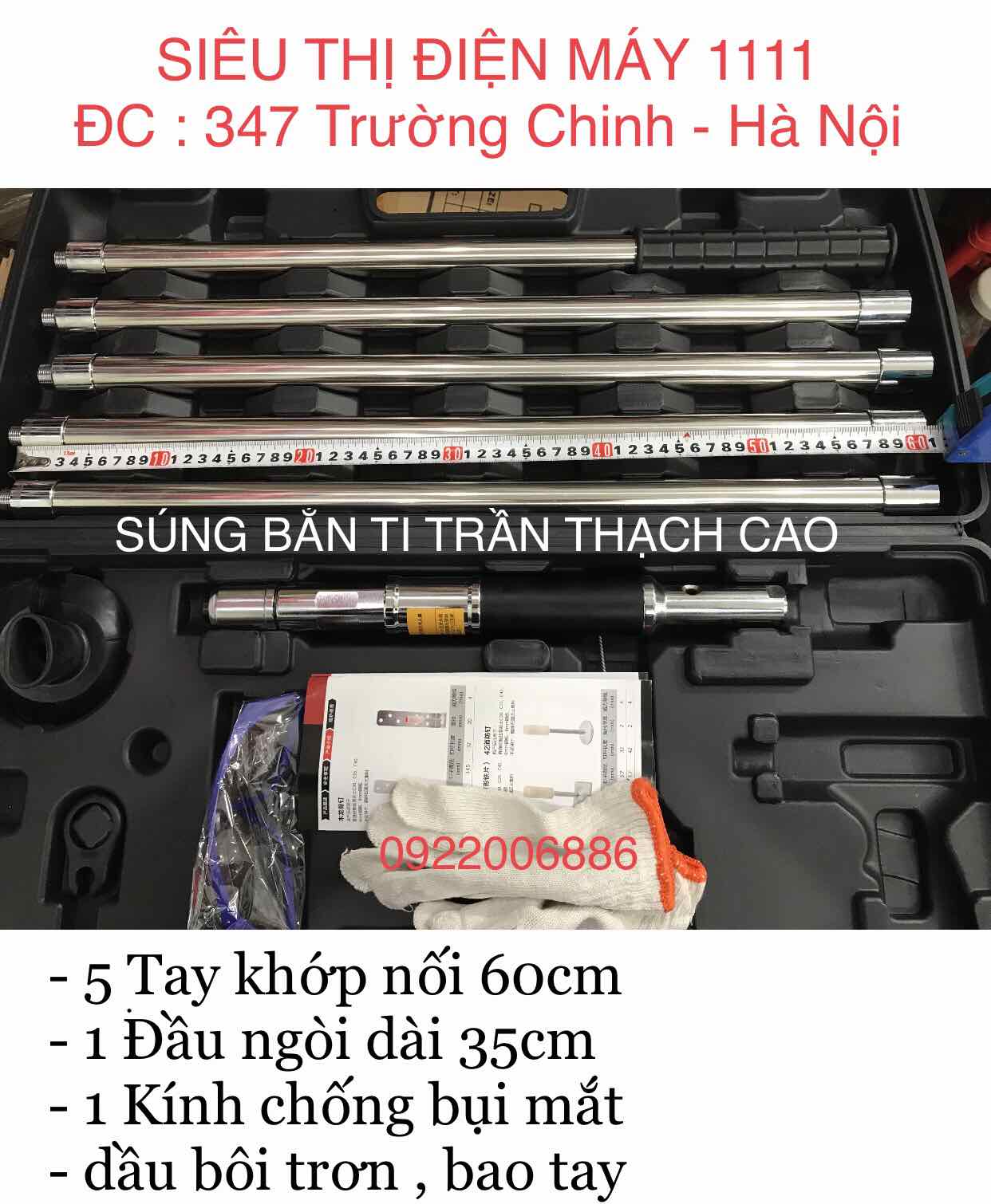 máy bắn ty trần - súng bắn ty trần thạch cao