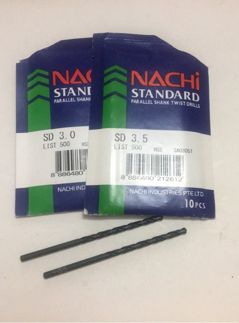 mũi khoan nachi 3mm đến 3.9mm 1 mũi