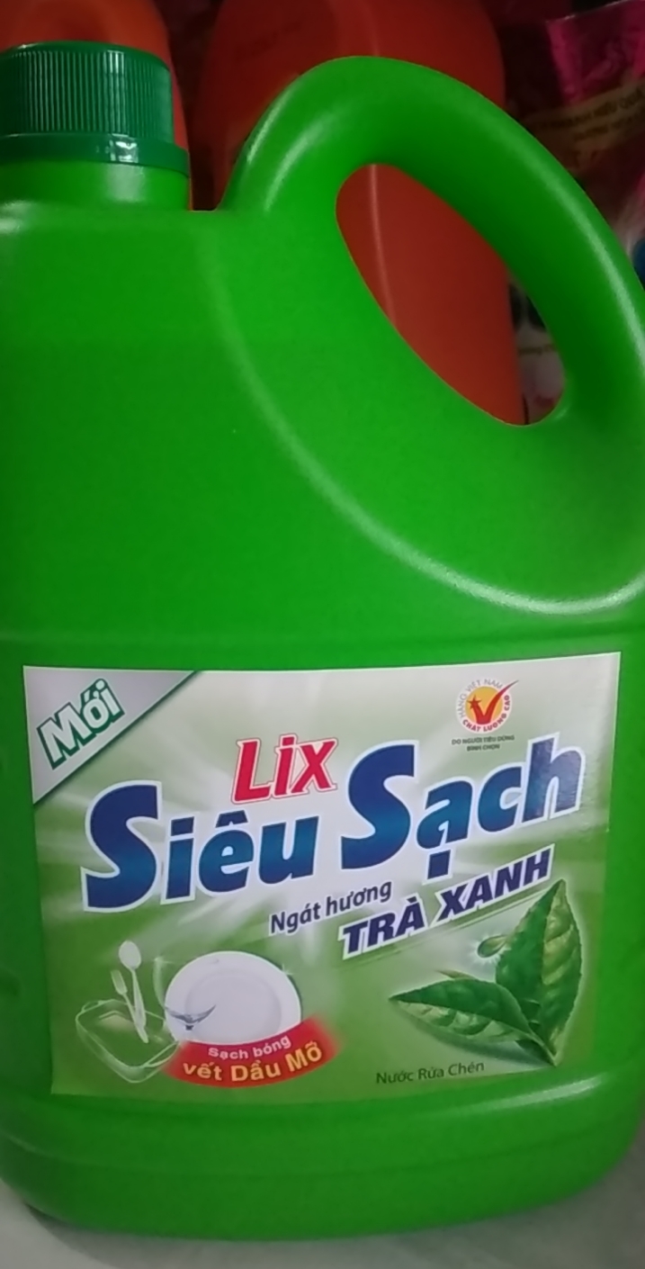 Nước rửa chén lix trà xanh 4kg