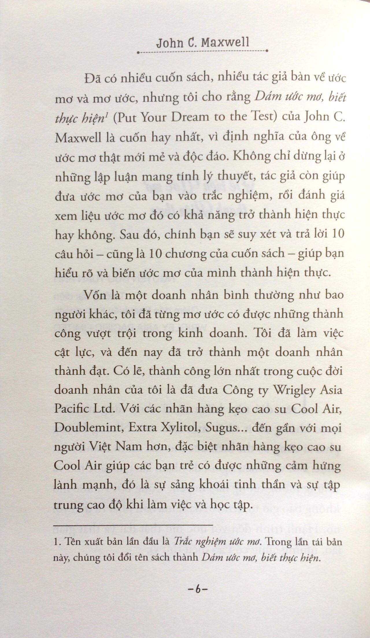 Sách - Dám ước mơ, biết thực hiện