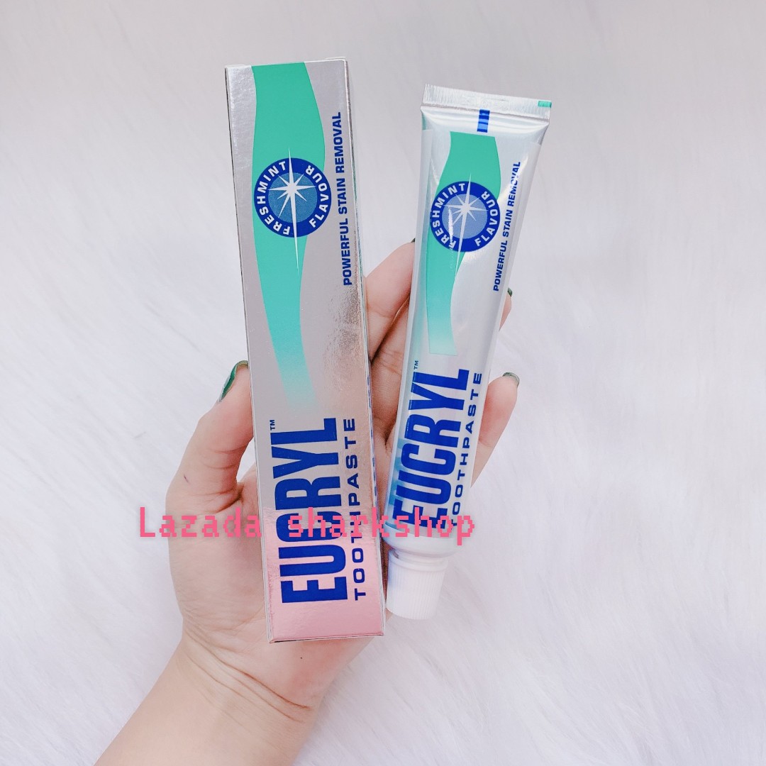 Kem Đánh Răng Làm Trắng Răng Hương Bạc Hà Eucryl Freshmint Toothpaste 62g