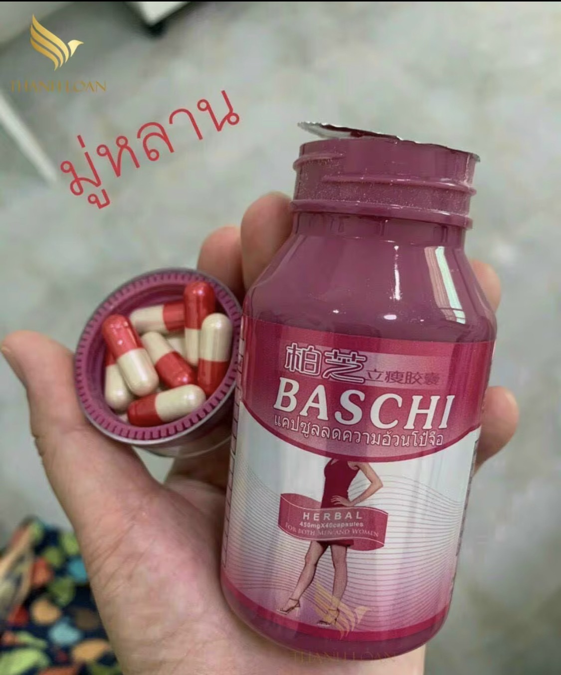 Giảm Cân Baschi Hồng 40 viên thái lan