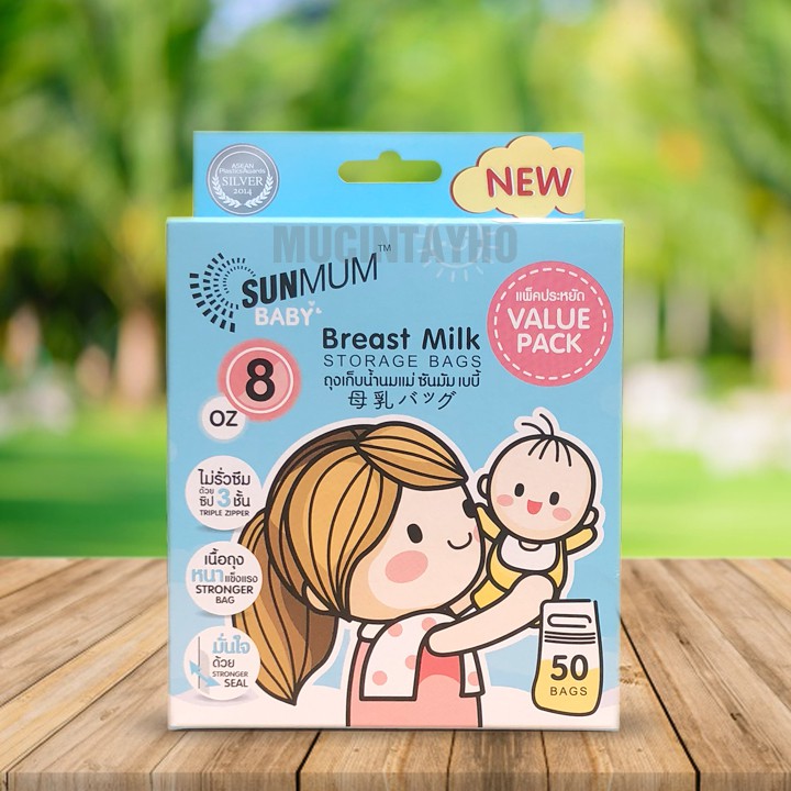 Combo 150 túi trữ sữa sunmum ( 3 hộp 50 túi)