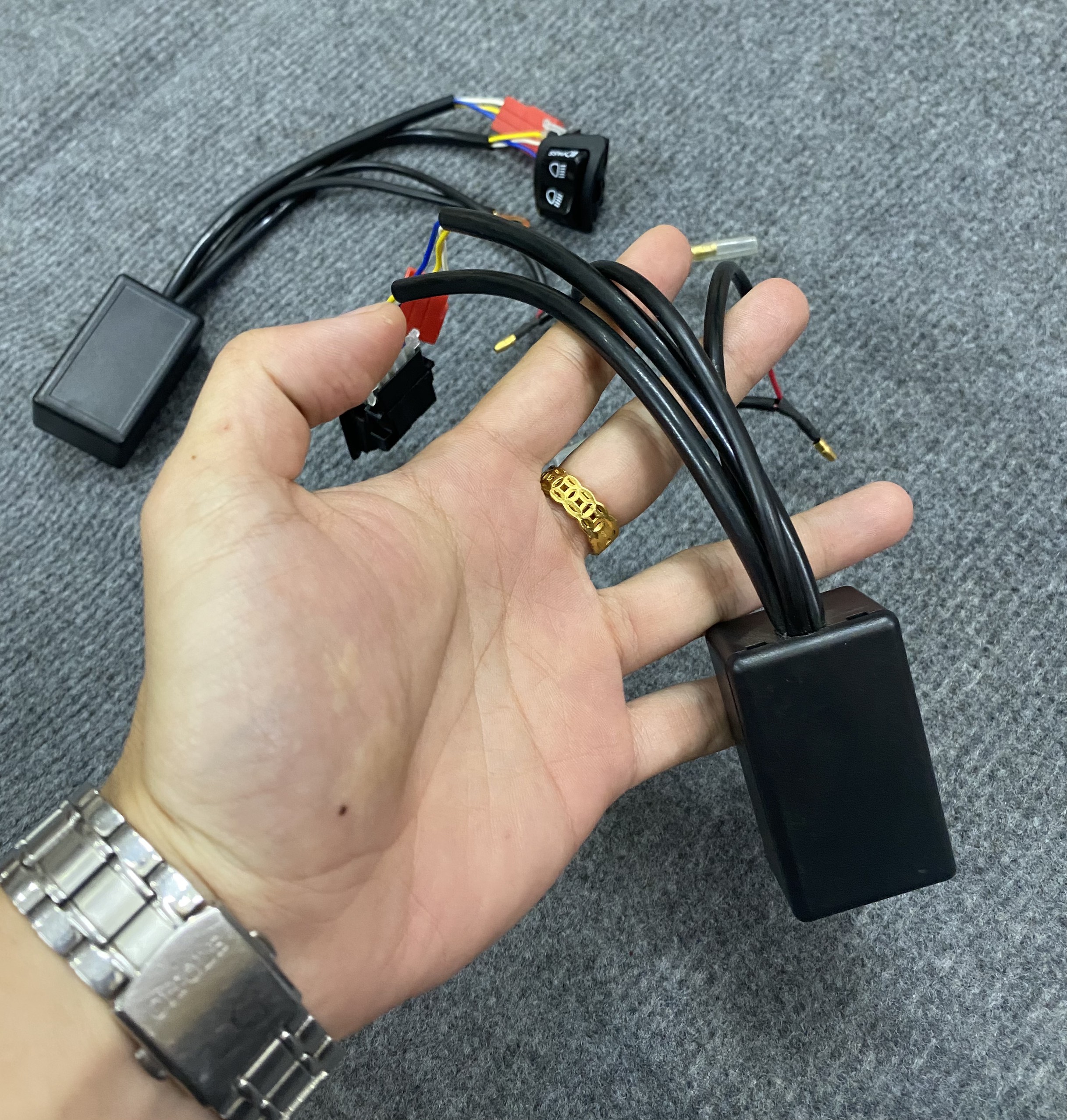 Bộ Mạch Tắt Đèn Xe cho các dòng xe đời mới :  Wave - Vision ( Kèm Pasing đá đèn )
