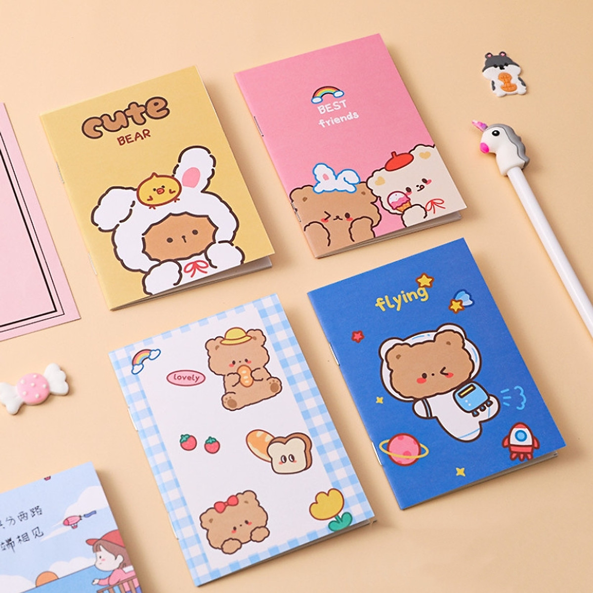 Số tay ghi chép / notebook / sổ tay mini bỏ túi nhiều mẫu họa tiết dễ thương xinh xắn kích thước 8x11cm - Nhà Sách Kiến | Lazada.vn