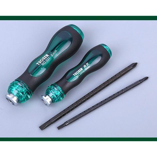 Bộ 5 tua vít thép 2 đầu cao cấp