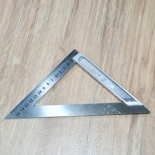 [HCM]Thước Đo Vuông Góc 90 Độ - Dài 15cm - Tam Giác Đều