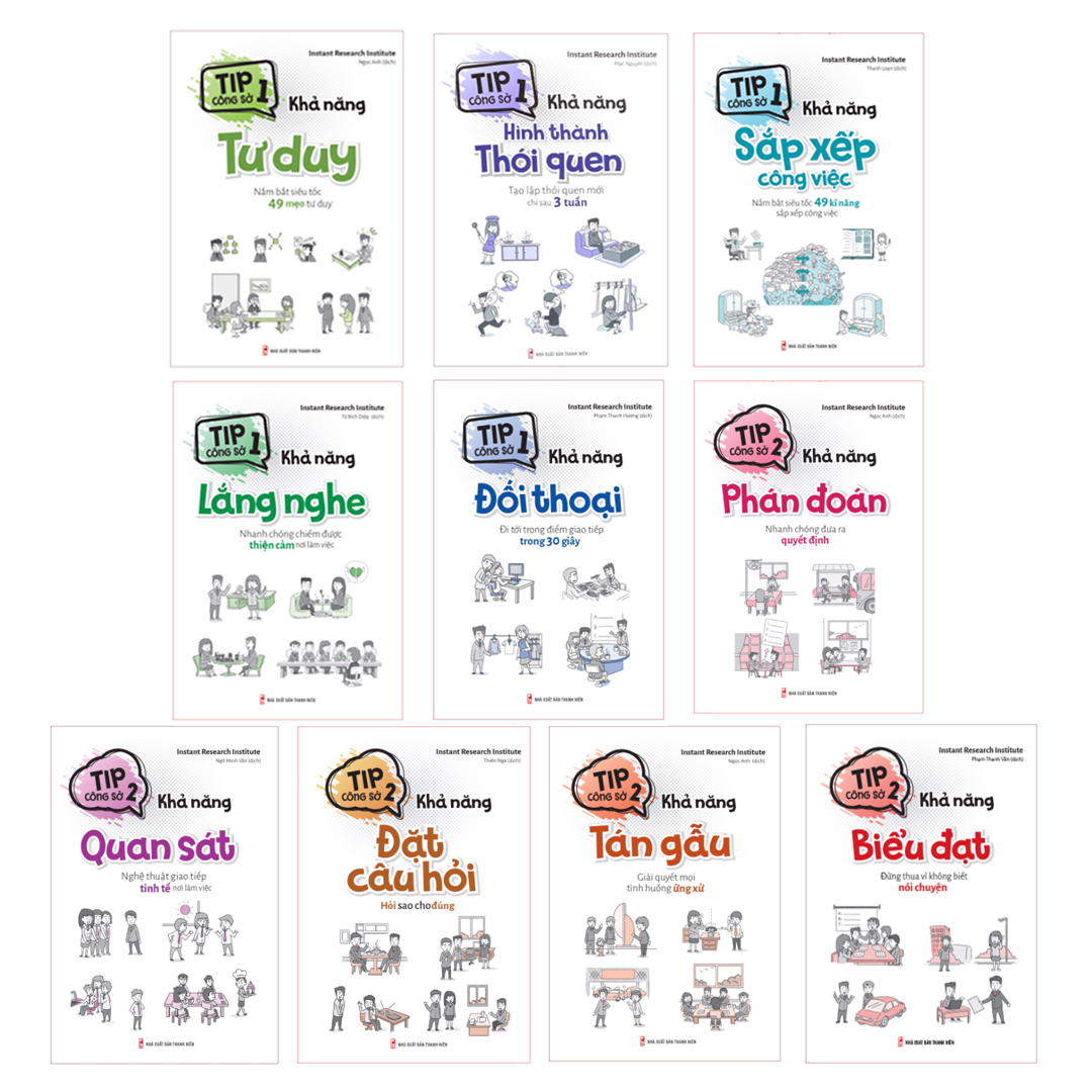 Combo 10 cuốn: trọn bộ tip công sở - ntbooks